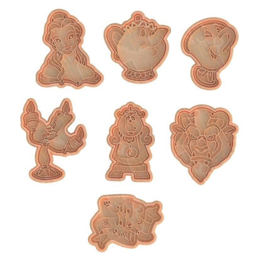 Fairy Tale Tea Party Cookie Cutter Set – 8 Piece Fantasy Character Set, 3D Printed, 3.5"