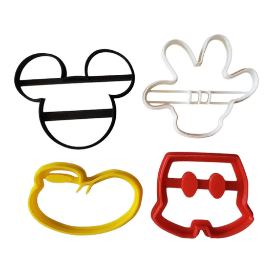 Classic Cartoon Outfit Cookie Cutters Set- 4 Piece
