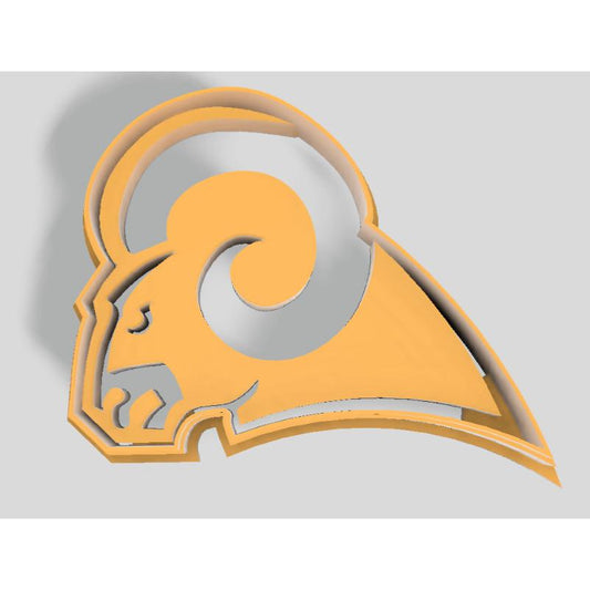 Ram Head Cookie Cutter – Bold Horned Animal Shape for Sports-Themed Bakes