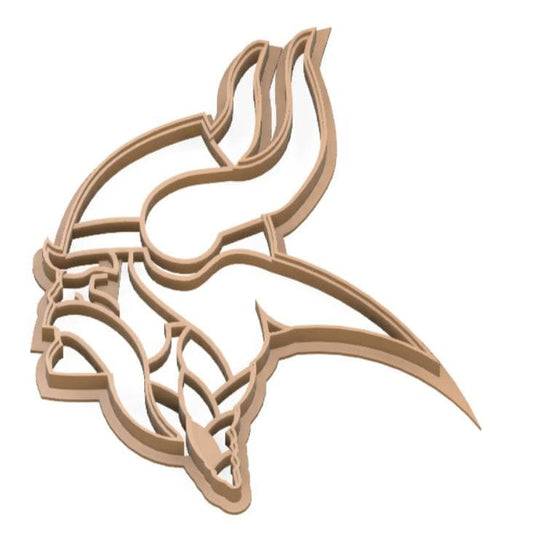 Viking Head Cookie Cutter – Warrior-Inspired Shape for Game Day or Mythology Themes