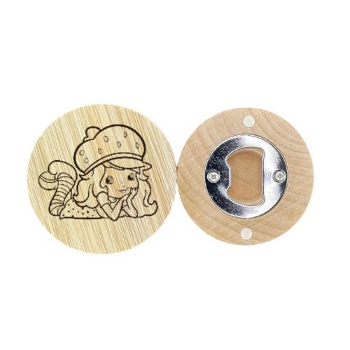 Little Cute Girl Inspired Wooden Bottle Opener – Laser Engraved Collectible