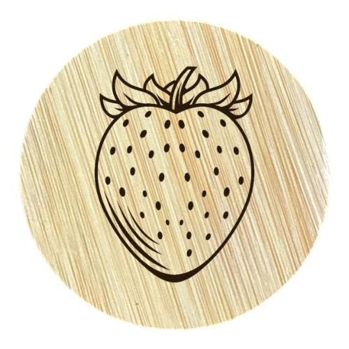 Strawberry Engraved Wooden Bottle Opener – Cute Kitchen & Bar Gift