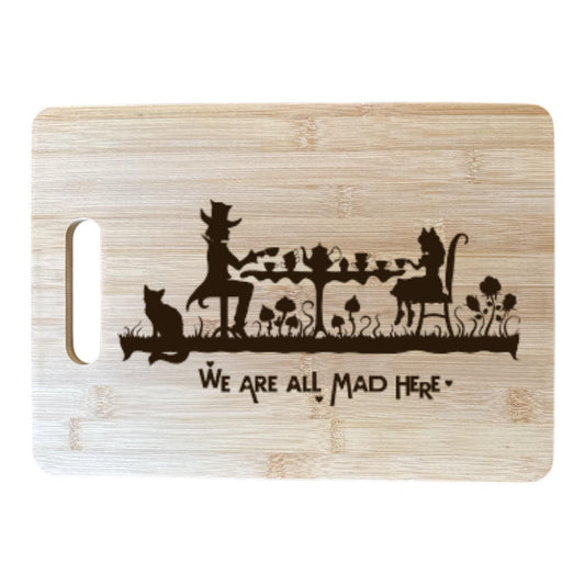 Tea Party Bamboo Cutting Board – Mad Hatter Tea Party
