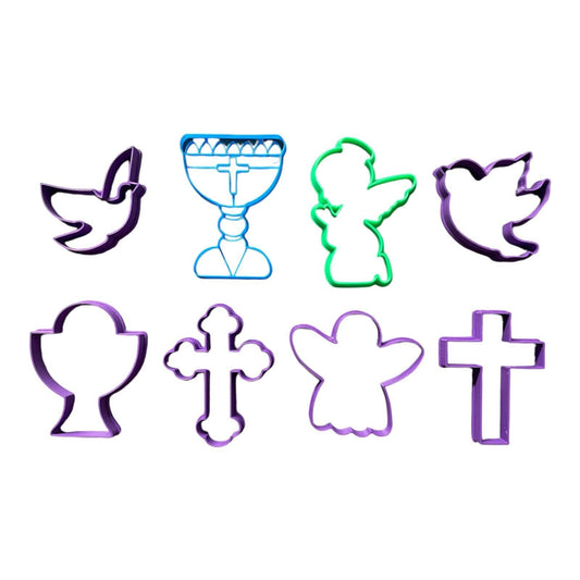 First Communion Cookie Cutter Set – Elegant Religious-Themed Designs