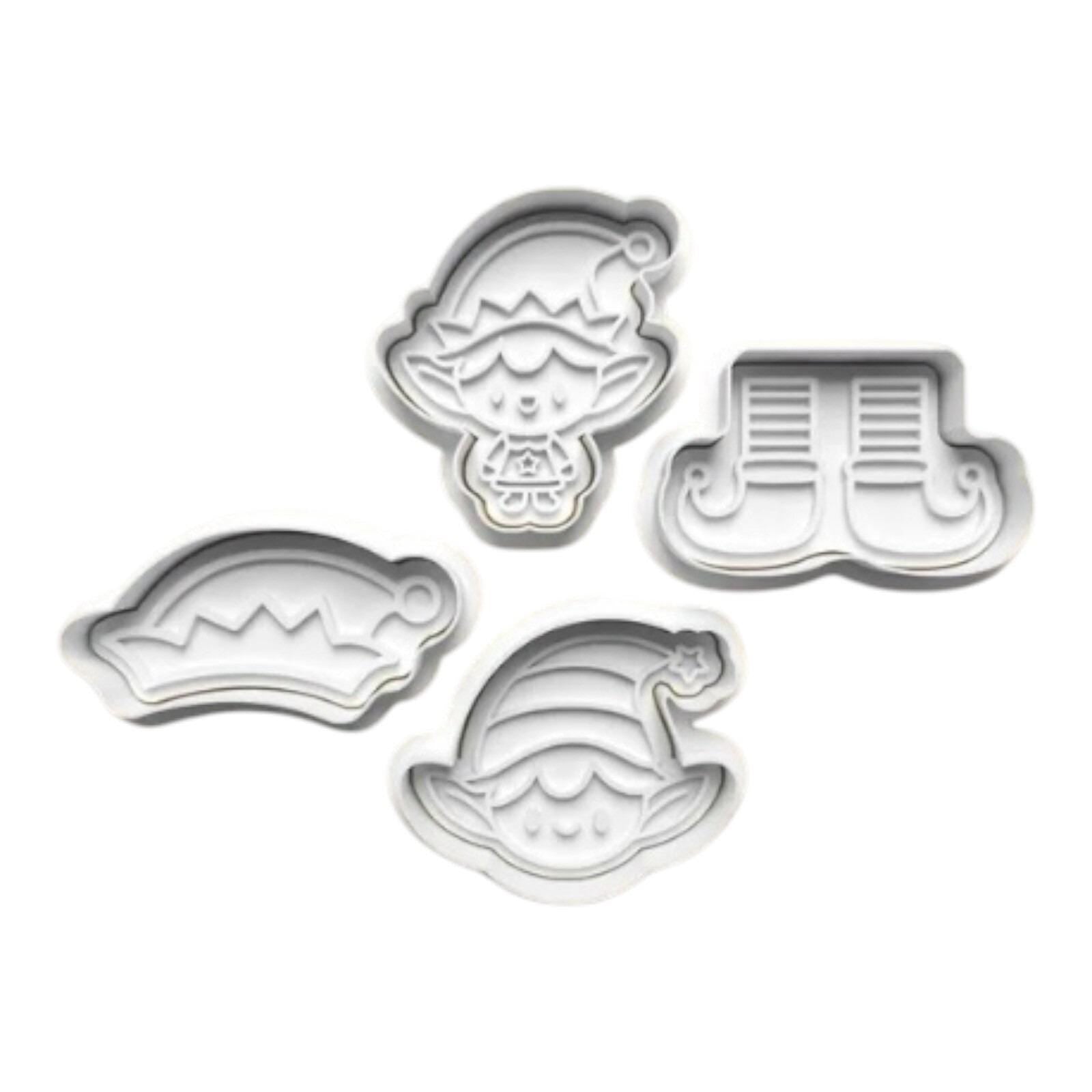 Elf Cookie Cutters Set of 4 Cookie Cutters. Elf Lovers. Molds