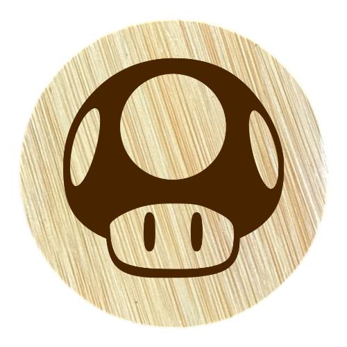 1-Up Mushroom Engraved Wooden Bottle Opener – Retro Gamer Collectible